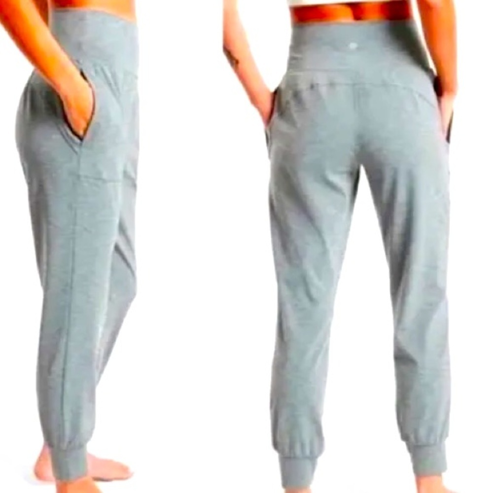 Athleta Salutation Jogger Sage Green Grey Heather Powervita